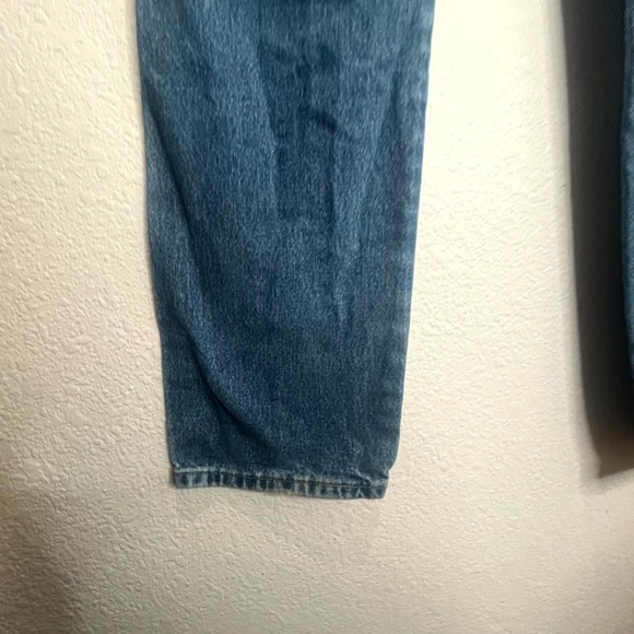 Wrangler George Strait Cowboy Cut Jeans Mens 35x36 Blue Denim Logo‎ Relaxed Fit - Picture 13 of 16